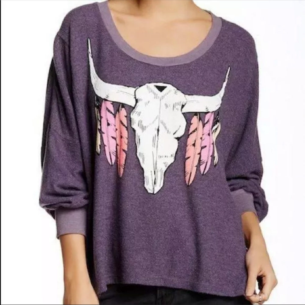 Wildfox Nevada outlaw purple skull